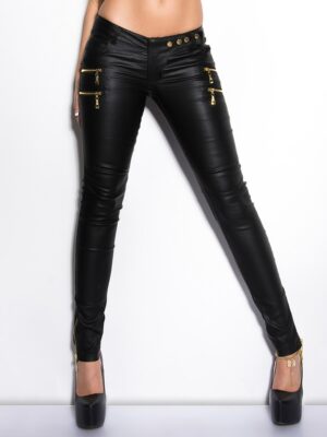 Bőrhatású női nadrág 350